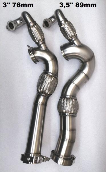 Golf5 R32 / Audi A3 3,2 8P / Audi TT 8J    3,5" 89mm Downpipe